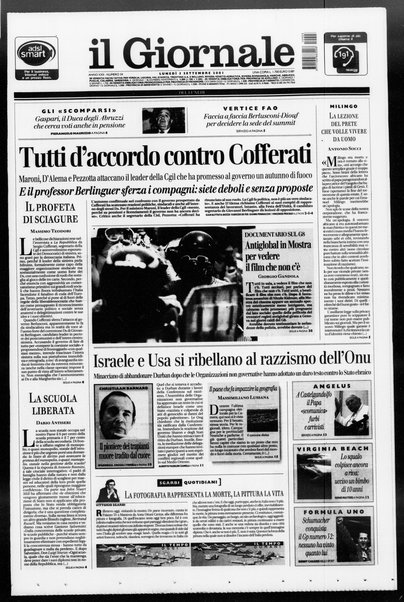 Il giornale del lunedi